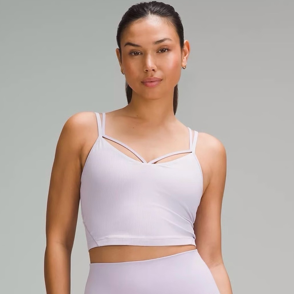 Lululemon Align Strappy Ribbed Tank Top *Light Support, A/B Cup in Lilac Ether